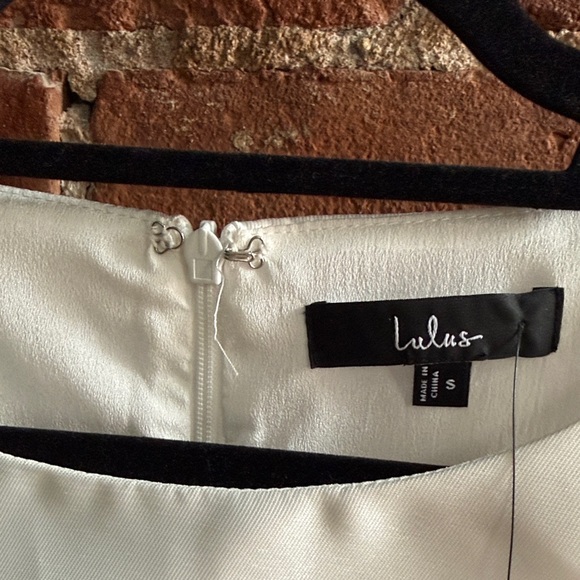 Lulu's Chic Cream Sleeveless Mini Dress - Picture 3 of 3